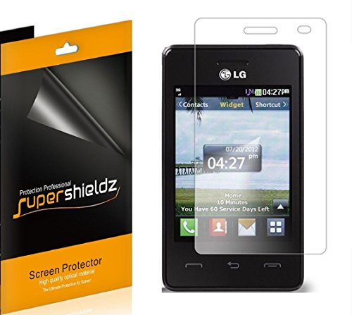 [6-Pack] SUPERSHIELDZ- High Definition Clear Screen Protector For LG 840G (Tracfone) + Lifetime Replacements Warranty [6-PACK] - Retail Packaging
