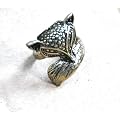 Vintage antique bronze little fox ring Retro jewellery cute jewellery emo kitsch