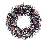 彩か SAIKA リース M 青 ブルー インテリア 玄関飾り エレガンス CXO-122Mbl Sting Apple Wreath M Blue