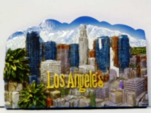 3D Ceramic Los Angeles Skyline Magnet