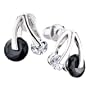 Cherry Crystal Stud Re Earrings