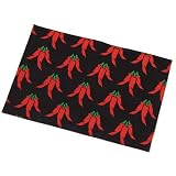 Two Dogs Designs Inc Fabric Placemats, Chili Peppers, Set Of 2 by Two Dogs