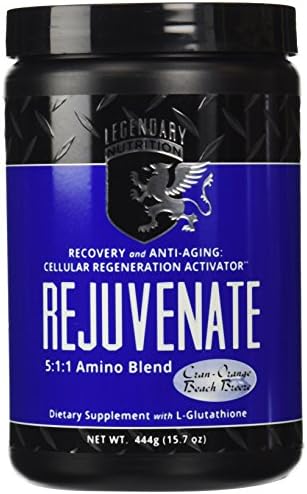 Legendary Nutrition Men's Rejuvenate, Anti-Aging and Recovery with Chronic Inflammation Combat Agents, Cran-Orange Beach Breeze, 15.7 Ounce