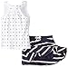 Nautica Girls' Printed Anchor Dot Tank Top with French Terry Skort