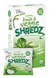 Plum Kids Organic Fruit and Veggie Shredz, Super Apple, 5-Count (Pack of 8)