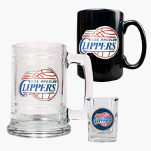 Los Angeles Clippers 15 oz. Tankard, 15 oz. Ceramic Mug and 2 oz. Shot Glass Set by Great American Products