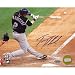 Steiner Sports MLB Colorado Rockies Troy Tulowitzki NLDS Double vs Phillies Photo