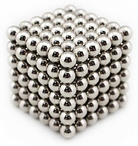 Magnetic Bucky Balls Toy for Intelligence Development (Set of 216 Balls, 1 Non-magnetic Iron Box)