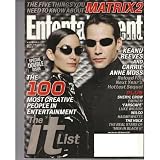 Entertainment Weekly #660/661 June 28/ July 5, 2002 The It List Keanu reeves & Carrie-Anne Moss The Natrix
