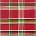 DII Holiday Kitchen and Table Décor Christmas Cloth Square Napkin Set, Tango Red Plaid, 6 Count