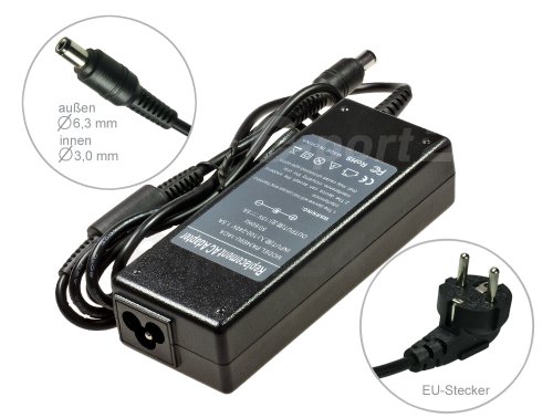 75W Adaptateur chargeur secteur AC Adapter pour ordinateur portable compatible avec Toshiba PA-1750-07 PA-1750-08 PA-3083U PA-3083U-1ACA PA-3215E PA-3215E-1ACA PA-3215U PA-3215U-1ACA PA-3283E PA-3283E-2ACA PA-3283U-1ACA PA-3377E PA-3378E-3AC3 PA-3378U PA-3378U-1ACA PA-3469E PA3469E-1AC3 PA-3469U. Avec câble d’alimentation standard européen. De e-port24®