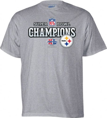 Buy Pittsburgh Steelers Super Bowl XL Champions Official Locker Room T-Shirt