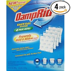 DampRid FG92 10.5-Ounce E-Z Fill Refill, 4-Pack