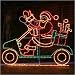 Animated Santa in Golf Cart