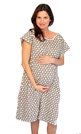 Gownies - Maternity Hospital Gown (Small/Medium pre pregnancy 0-10, Ella Gownie)