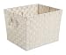 Whitmor  6581-1981-LATTE  Large Woven Strap Tote, Latte
