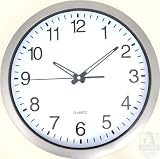 - 	 Extra-Large Easy-Read Wall Clock with Quartz Movement - 13 Diameter!