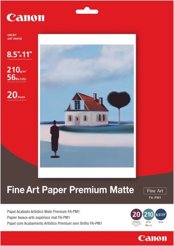 Office Product: Canon Fine Art 8 1/2 x 11 Inch Premium Matte Paper 20 Sheets  1263B004 