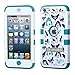 iPod Touch 5, Case, iPod Touch 5th generation Case - NageBee - Premium Heavy Duty Defender Protector with Stand Hard Case for Apple iPod Touch 5 5th Generation with free Ultra-sensitive Stylus Pen (Hybrid Stand Cutedogs/Tropical Teal)