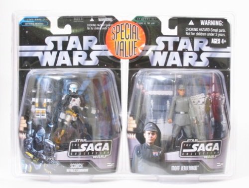 Scorch Republic Commander and Moff Jerjerrod - Star Wars Saga Collection Special Value Pack