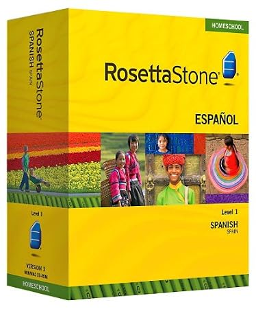 Rosetta Stone Homeschool Spanish (Spain) Level 1 including Audio Companion