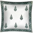 ShalinCraft Throw-Pillow-Covers Asian-Influence Indian-Style Cotton Block Print Square 30x30 Inches