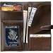 Mulholland Brothers All Leather Passport w/ Ticket Pouch