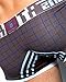 Croota Men's Check Pattern Low Rise Boxer Briefs, NA01M