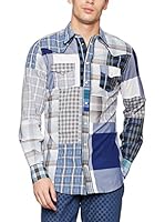 ZZ_Dolce & Gabbana Camisa Hombre (Azul)