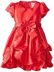 Girls Polyester/Taffeta    Dress With a Bow(s) and Ruffles