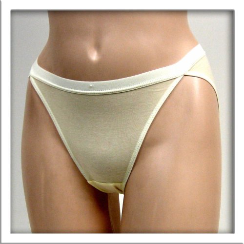 Venus 2 Pack Cream Sheer Bikini Panty #5182 sz S