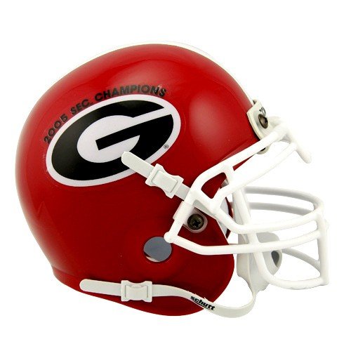 Buy Schutt Georgia Bulldogs Red 2005 SEC Champions Authentic Mini Helmet by Football Fanatics