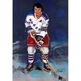 Brad Park (New York Rangers) ArtSports Poster - 13x19 custom fit with RichAndFramous Black 99 inch Poster Hangers