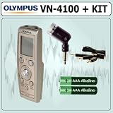Olympus VN4100 Digital Voice Recorder & Olympus ME-52 Microphone Outfit - Olympus AOLYVN4100K1
