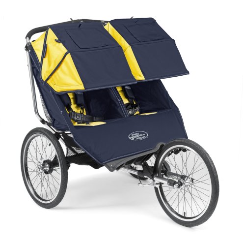 Baby Jogger 2008 Performance 20 Double Stroller - Navy/Yellow