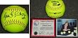 Jennie Finch Autographed Wilson Softball with USA Inscription