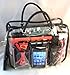 Charlie Clear Handbag Purse Cosmetic Make-Up Tote Travel Bag Organizer Insert Dimensions: L 10