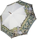 Women In Lotus Field Automatic Full-Size Umbrella