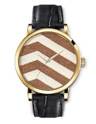 SPRAWL Aanalog Fashion Series Gold Ladies Watches of Genuine Black Leather Strap,Unique Wrist Watch for Women Girls Designed with White bars and coffee