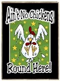 Funny Country Western No Chickens Round Here Get Well Gift Refrigerator Magnet