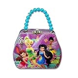 Tinkerbell Fairies Purse Shaped Tin Lunch Box with Beaded Handle & Clasp