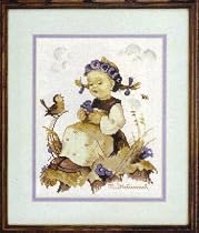 M. J. Hummel's Blue Belle - Counted Cross Stitch Kit (Needle Treasures #04636)