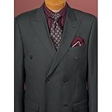Luxury Italian Reda\reg; Wool Pinstripe Double-Breasted Suit