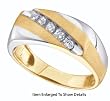 Nice Men's 1/4 ct. Diamond 2 Tone Ring / Band