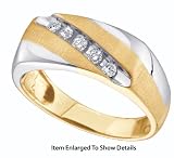 Nice Men's 1/4 ct. Diamond 2 Tone Ring / Band