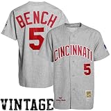 Cincinnati Reds Authentic 1969 Johnny Bench Road Jersey By Mitchell & Ness 48