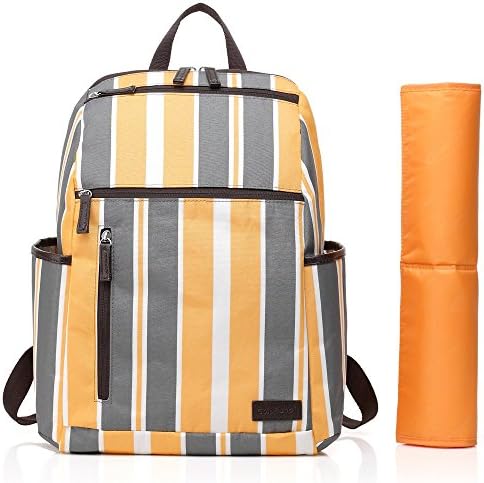 Mengma 4Colors Waterproof Nylon Nappy Backpack Climping Travel Bag with Changing Mat Wet Bag