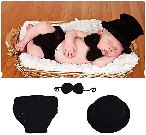 0-1 Year Old Baby Kids Photography Crochet Beanies Hats and Skirt Outfits