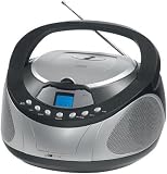 Clatronic SR 777 CD Radio (FM-Tuner, Breitband-Lautsprecher) schwarz-silber