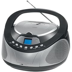 Clatronic SR 777 CD Radio (FM-Tuner, Breitband-Lautsprecher) schwarz-silber